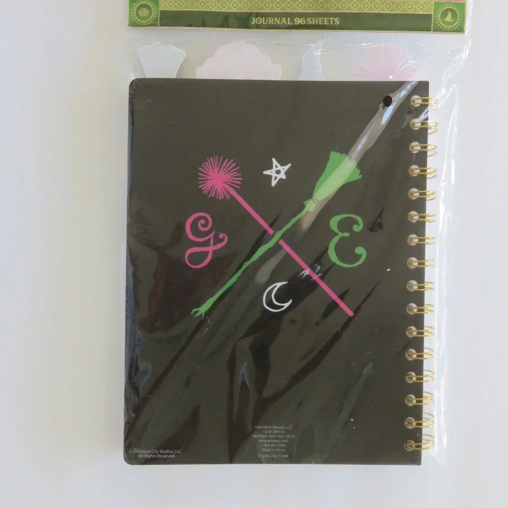 (#125) Wicked Book Journal Glinda and Elphaba Target Exclusive 96 Sheets
